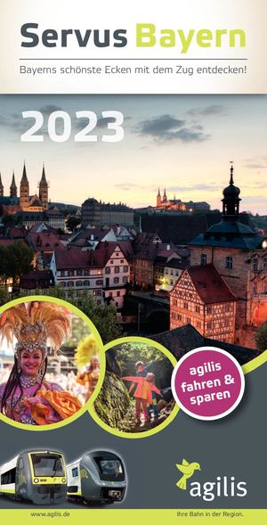 agilis-Ausflugsbroschüre SERVUS BAYERN 2023