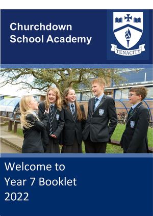 New Year 7 Booklet 2022