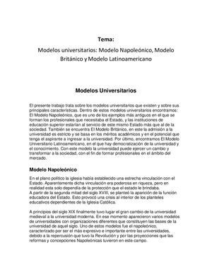 Modelos Universitarios