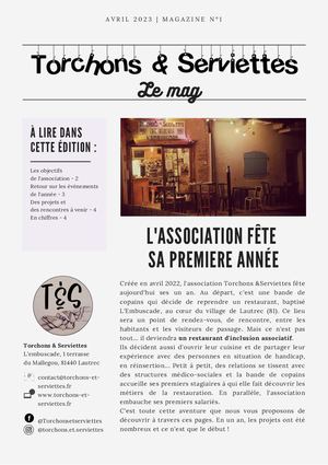 Journal n°1 Torchons & Serviettes avril 2023