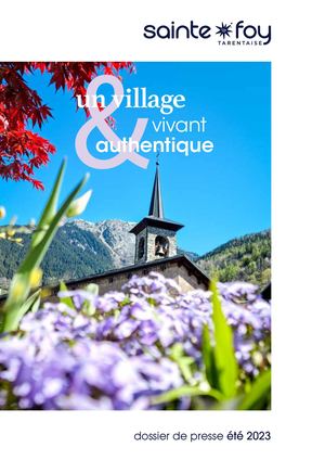 SAINTE-FOY-TARENTAISE - Dossier de Presse Été 2023
