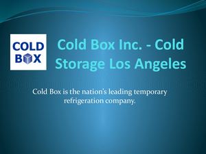 Calaméo - Cold Box Inc Cold Storage Los Angeles