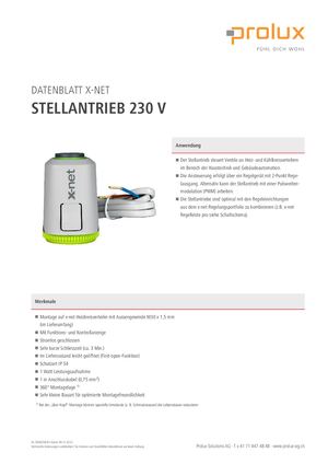 PRO xnet Stellantrieb 230V DE