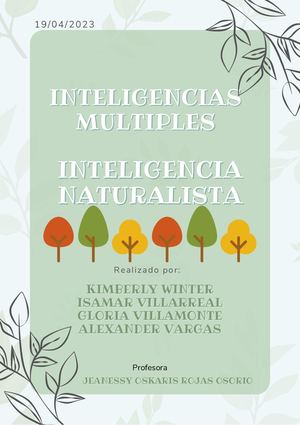 Inteligencia Naturalista