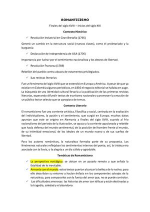 EL ROMANTICISMO Y EL REALISMO