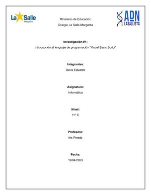 Visual Basic Script Inv