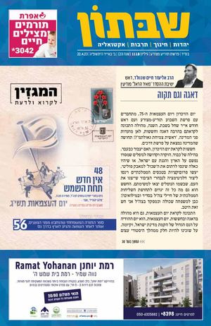 1118 שבתון תזריע מצורע