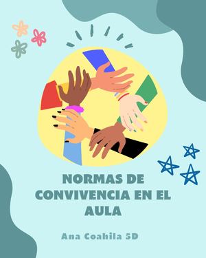 ANA COAHILA 5D Normas de convivencia