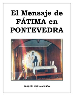 Mensaje De Fatima En Pontevedra