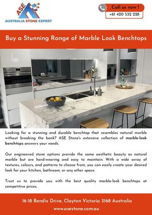 Buy A Stunning Range Of Marble Look Benchtops