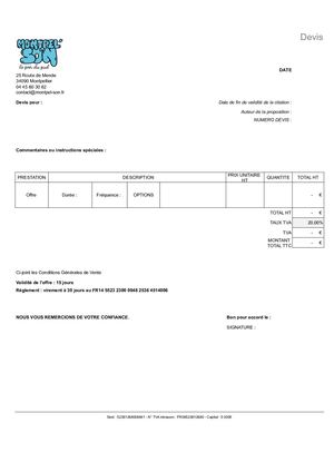 Devis Vierge - Devis