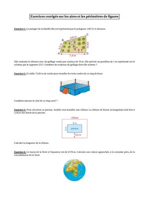 Chap15 Exercices Corriges 5eme