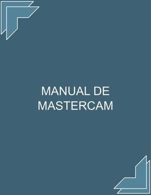 Manual para MasterCAM
