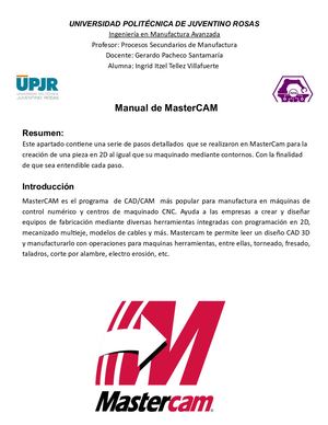 Master Cam Pieza 5 Ingrid Villafuerte