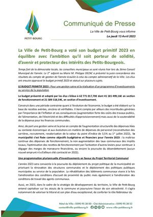 Compte Rendu Cm Vote Du Budget 2023 Ville De Petit Bourg (1)