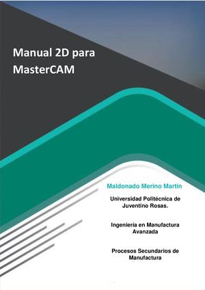 Manual 2d De Master Cam Martin M M