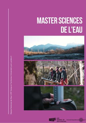 Master Sciences de l'eau - plaquette 2022/2023