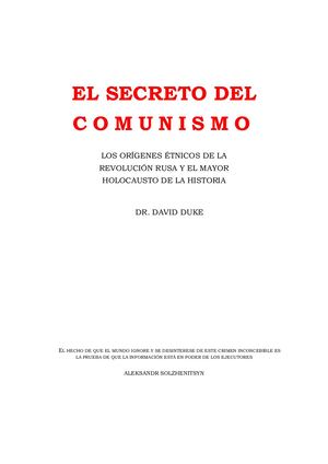 EL SECRETO DEL COMUNISMO — LOS ORÍGENES ÉTNICOS DE LA REVOLUCIÓN RUSA Y EL MAYOR HOLOCAUSTO DE LA HISTORIA