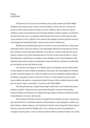 Ensayo La Celestina Compress