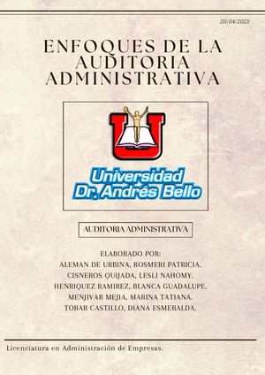 Enfoques Auditoria Administrativa