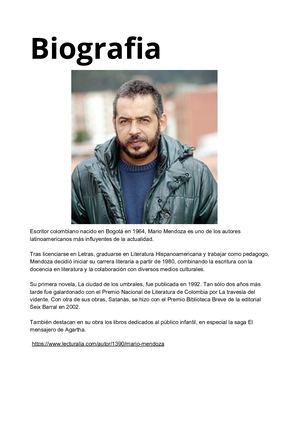 Satanás Mario Mendoza