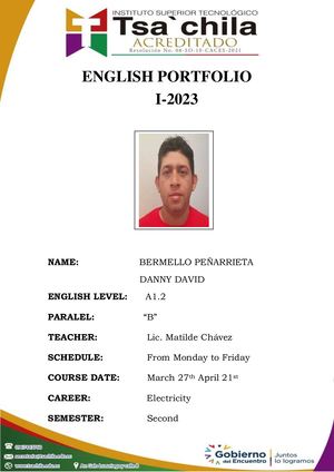 Portfolio Bermello Peñarrieta Danny David