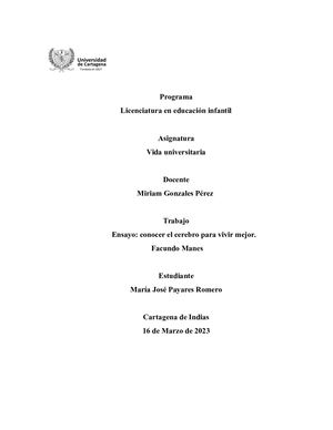 CONOCER EL CEREBRO PARA VIVIR MEJOR