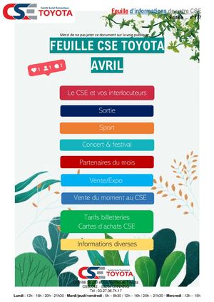 Feuille Cse Avril