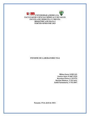 Informe No 4 Lab Bioquímica