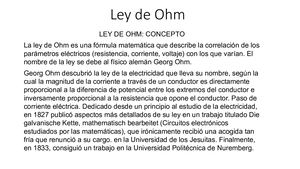 Ley De Ohm