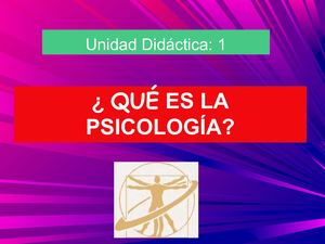 Qué Es La Psicología Ppt