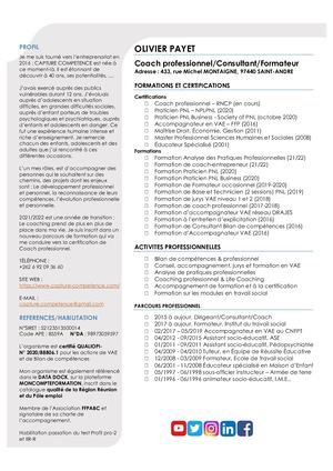 PRESENTATION DE OLIVIER PAYET