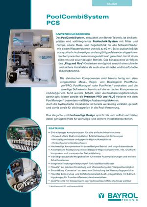 PoolCombiSystem PCS von BAYROL Technik