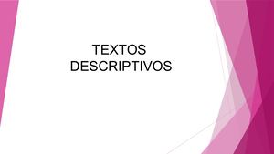 Textos Descriptivos