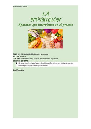 Secuencia Ciencias Naturales La Alimentación