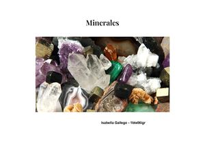 Minerales