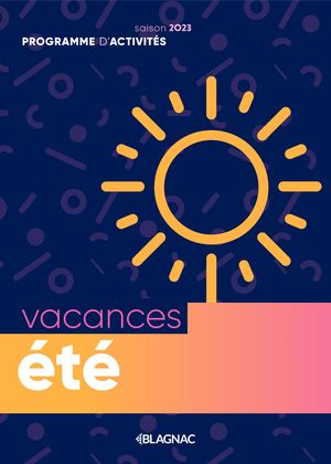 Activités vacances été 2023