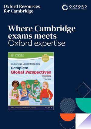 Oxford Lower Secondary Global Perspectives brochure