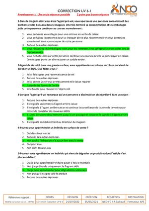 Questionnaire APS UV6 1 Correction