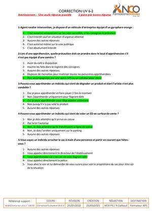Questionnaire APS UV6 2 Correction