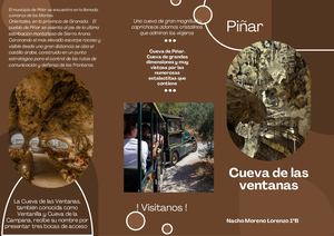 Folleto Informativo Cueva De Las Ventanas (Piñar.).