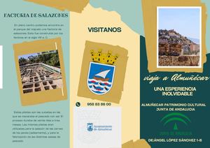 Folleto Tipo Acordeón Agencia De Viajes Scrapbook Moderno Amarillo, Azul Y Verde