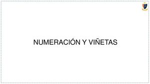 Numeracion Viñetas Tabulación