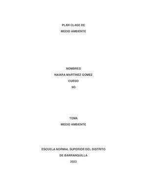 Naiara Martinez Gomez Plan Clase 9d