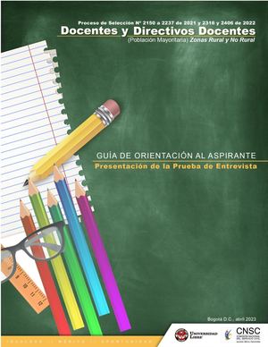 Guia De Orientacion Al Aspirante Prueba De Entrevista 1