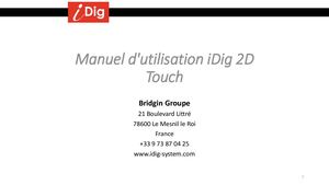 Manuel d'utilisation 2D Français