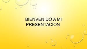 Bienvenido A Mi Presentacion