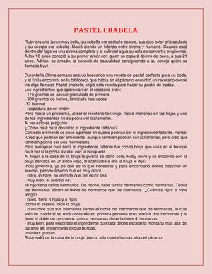 Pastel Chabela