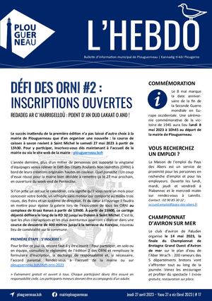 Bulletin d'information municipal n°17 - Avril 2023 - Mairie de Plouguerneau