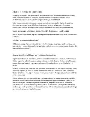 Qué Es El Reciclaje De Electrónicos